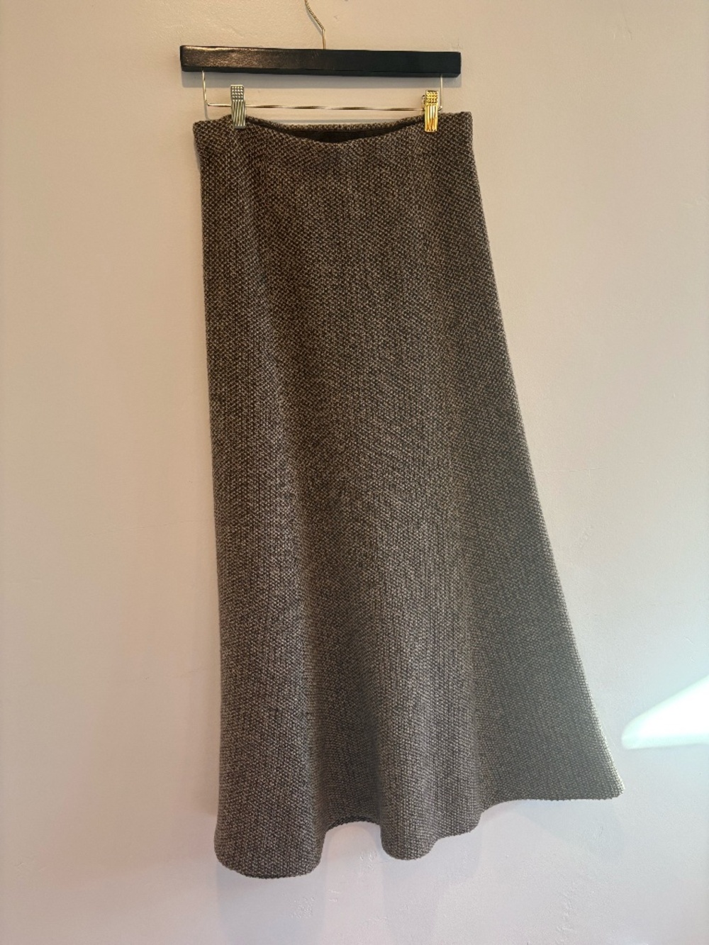 Ralph Lauren/S/ rich brown midi knit skirt with elastic waist